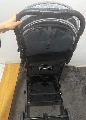 Pierre Cardin Siyah Gri Bebek Arabası - Görsel 3