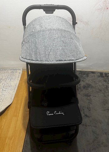 Pierre Cardin Siyah Gri Bebek Arabası - Görsel 2