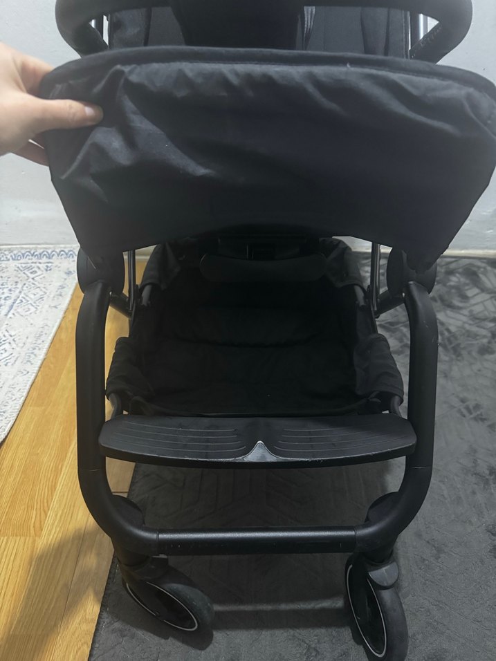 Pierre Cardin Siyah Gri Bebek Arabası - Görsel 5