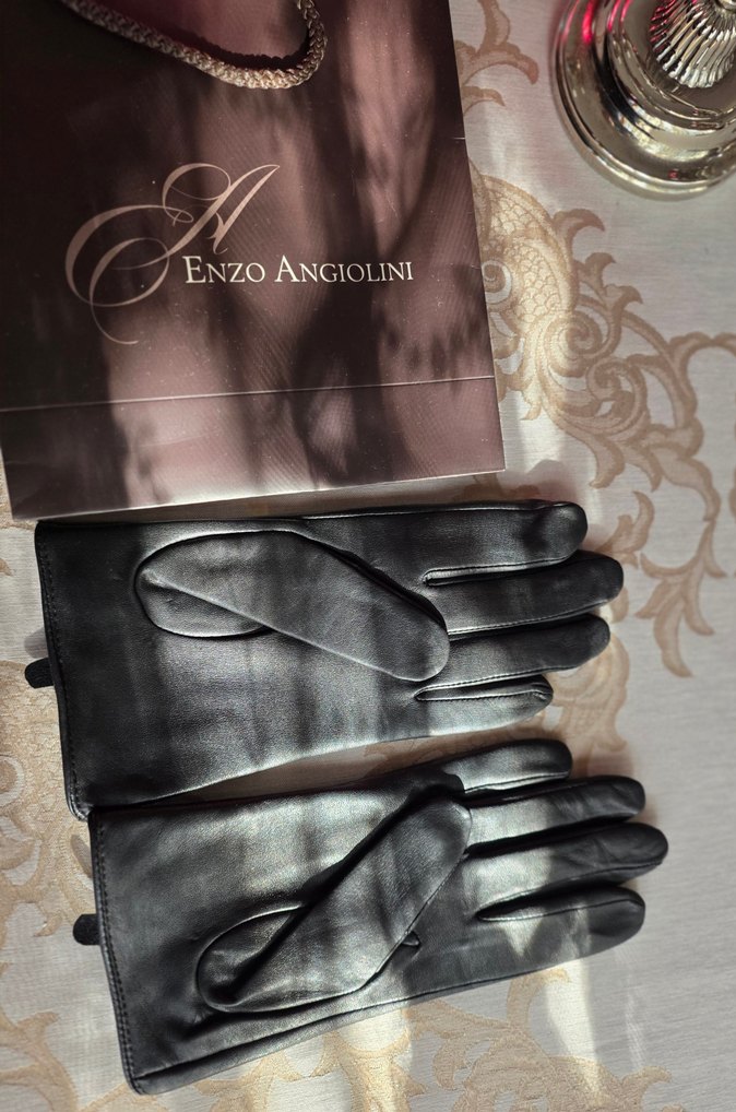 Enzo Angiolini Siyah Gerçek Deri NİNE WEST Kadın Eldiveni - Görsel 3