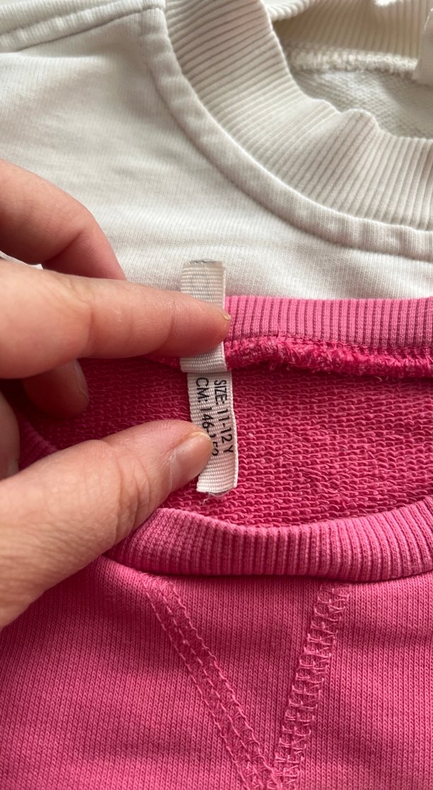 Pembe Baskılı Pamuklu Kadın Sweatshirt 2 adet - Görsel 5