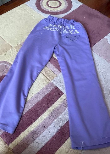 Mor Rahat Kesim Kız Eşofman Altı - Görsel 2