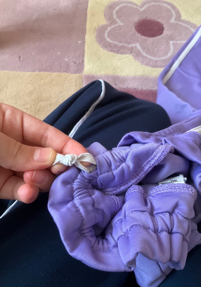 Mor Rahat Kesim Kız Eşofman Altı - Görsel 5