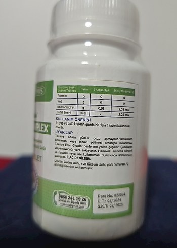 Venukot Vitamin B Kompleks 30 Tablet - Görsel 3