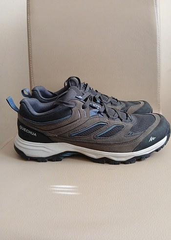Quechua Erkek Gri Outdoor Ayakkabı velcro - Görsel 2