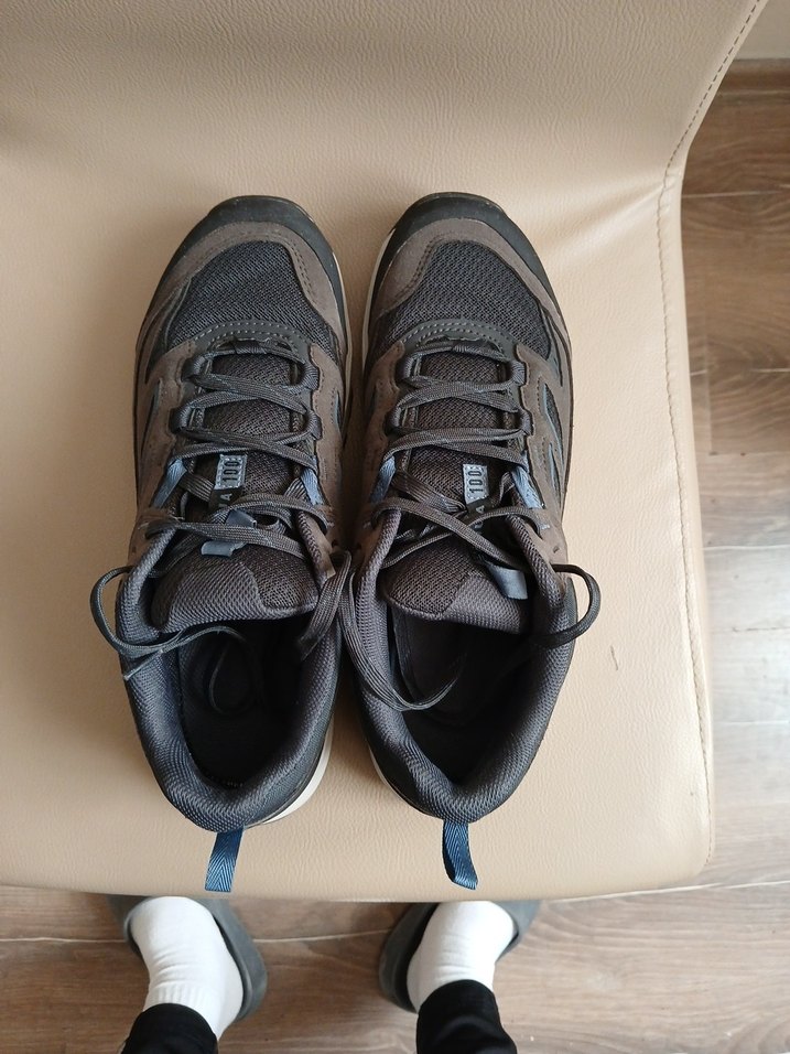 Quechua Erkek Gri Outdoor Ayakkabı velcro - Görsel 3