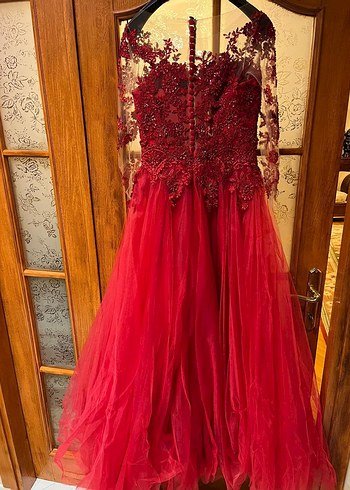 Kırmızı Kınalık Abiye _ Ömür Özer - Görsel 3