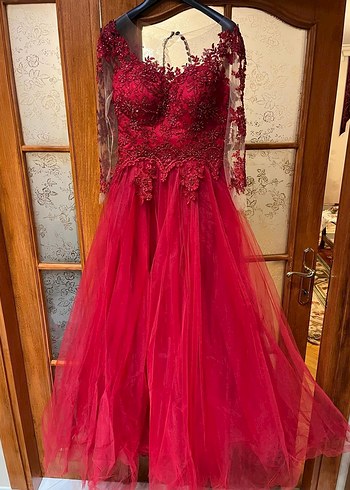 Kırmızı Kınalık Abiye _ Ömür Özer - Görsel 2