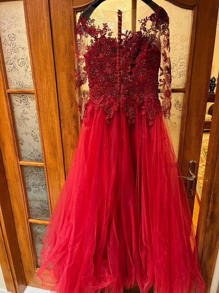 Kırmızı Kınalık Abiye _ Ömür Özer - Görsel 3