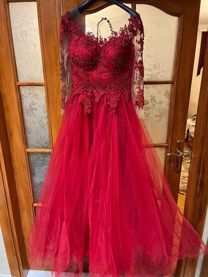 Kırmızı Kınalık Abiye _ Ömür Özer - Görsel 2