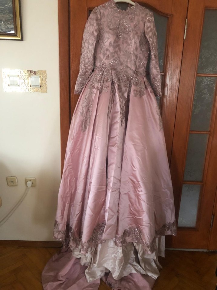 Özel Dikim Çıkabilen Uzun Kuyruklu Abiye - Görsel 2