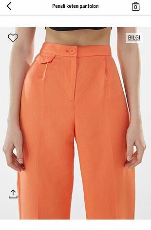 bershka turuncu pantolon