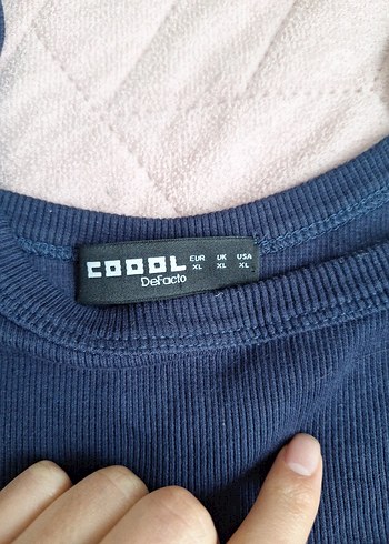 bluz lacivert defacto - Görsel 3