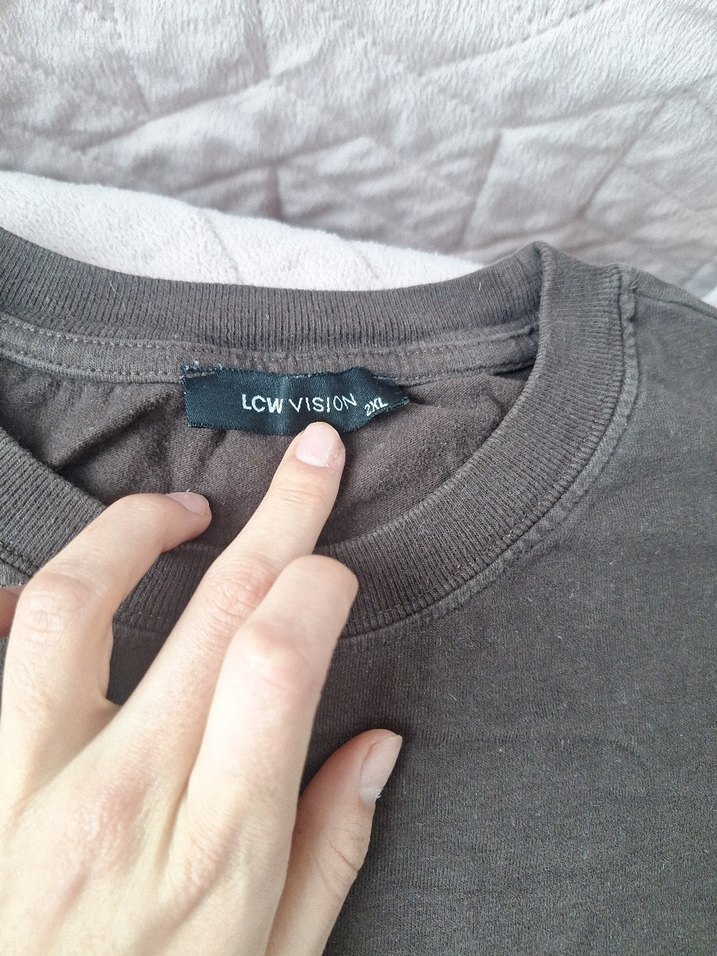 kahverengi tişört lcw - Görsel 3