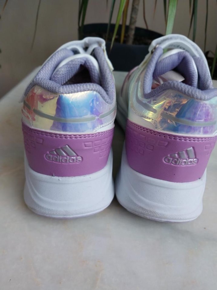 Kız Çocuk Mor Cırt Cırtlı Spor Ayakkabı - Görsel 4