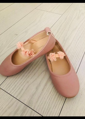 Kız Çocuk Pembe Fırfırlı Babet Ayakkabı - Görsel 2