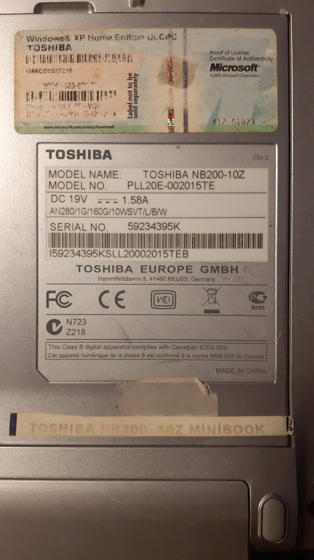 Toshiba Minibook - Görsel 3