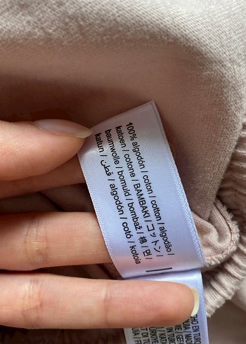 Bershka toz pembe beli lastikli eşofman - Görsel 6