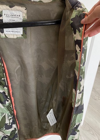 Kadın Kamuflaj Desenli Fermuarlı yağmurluk - Görsel 4