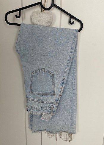 Zara yüksek bel yırtık kot pantolon - Görsel 3