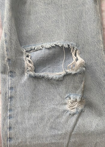 Zara yüksek bel yırtık kot pantolon - Görsel 5