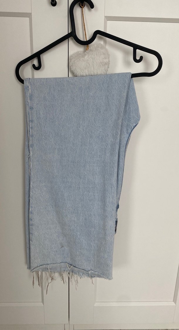 Zara yüksek bel yırtık kot pantolon - Görsel 2