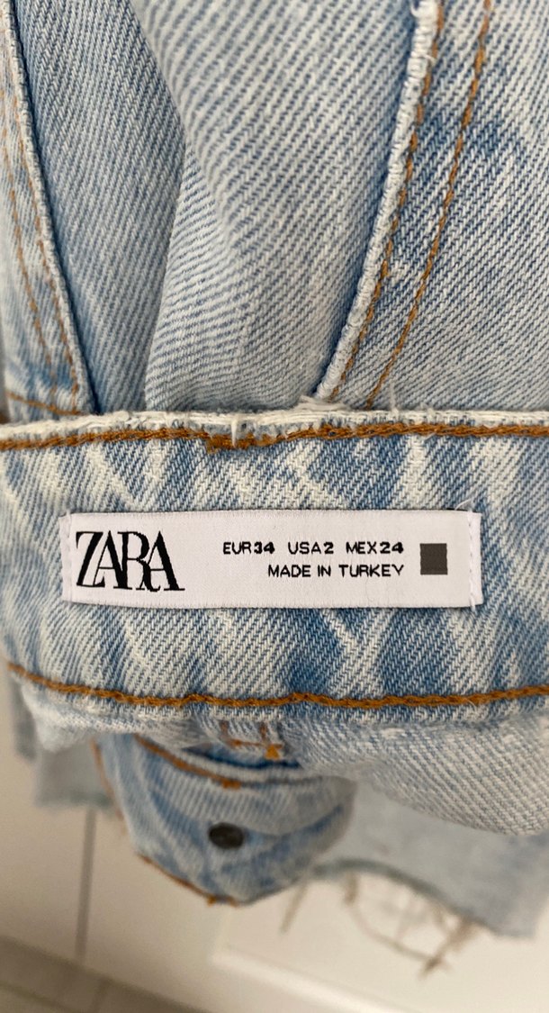 Zara yüksek bel yırtık kot pantolon - Görsel 4