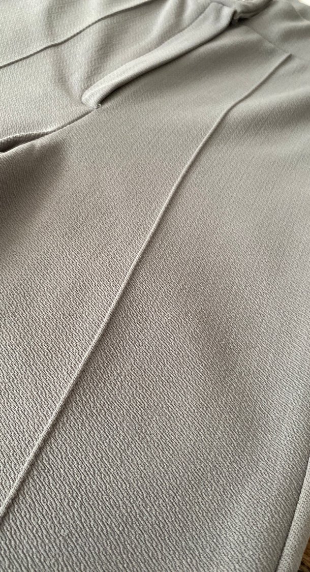 Gri Regular Fit Kadın Kumaş Pantolon - Görsel 3