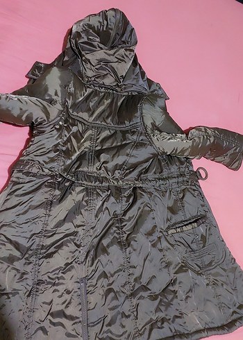 kiz çocuk  Uzun Fermuarlı mont - Görsel 2