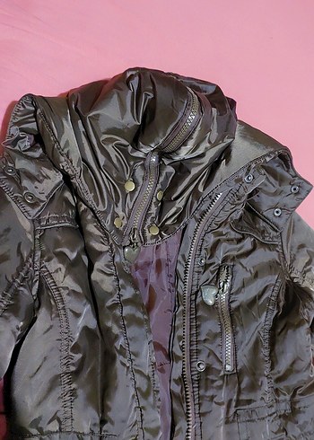 kiz çocuk  Uzun Fermuarlı mont - Görsel 4