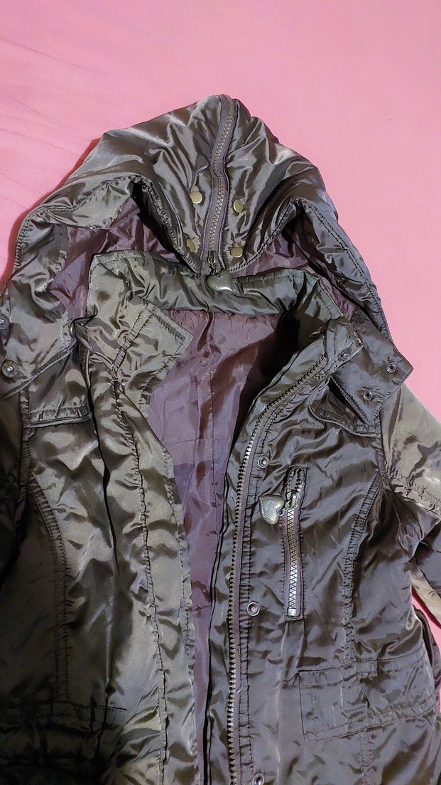 kiz çocuk  Uzun Fermuarlı mont - Görsel 3