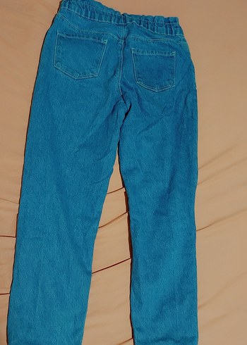 Rahat Kesim Mavi Kiz çicuk Denim Pantolon - Görsel 2
