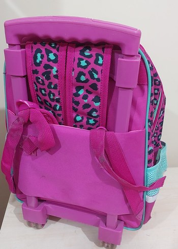 Renkli Pembe kiz Çocuk Okul Çantası - Görsel 3