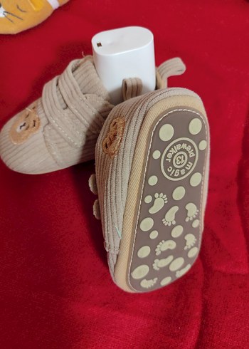 Erkek Bebek İlk Adım Ayakkabısı Kahverengi İşlemeli - Görsel 3