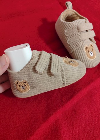 Erkek Bebek İlk Adım Ayakkabısı Kahverengi İşlemeli - Görsel 4