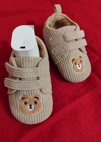 Erkek Bebek İlk Adım Ayakkabısı Kahverengi İşlemeli - Görsel 2