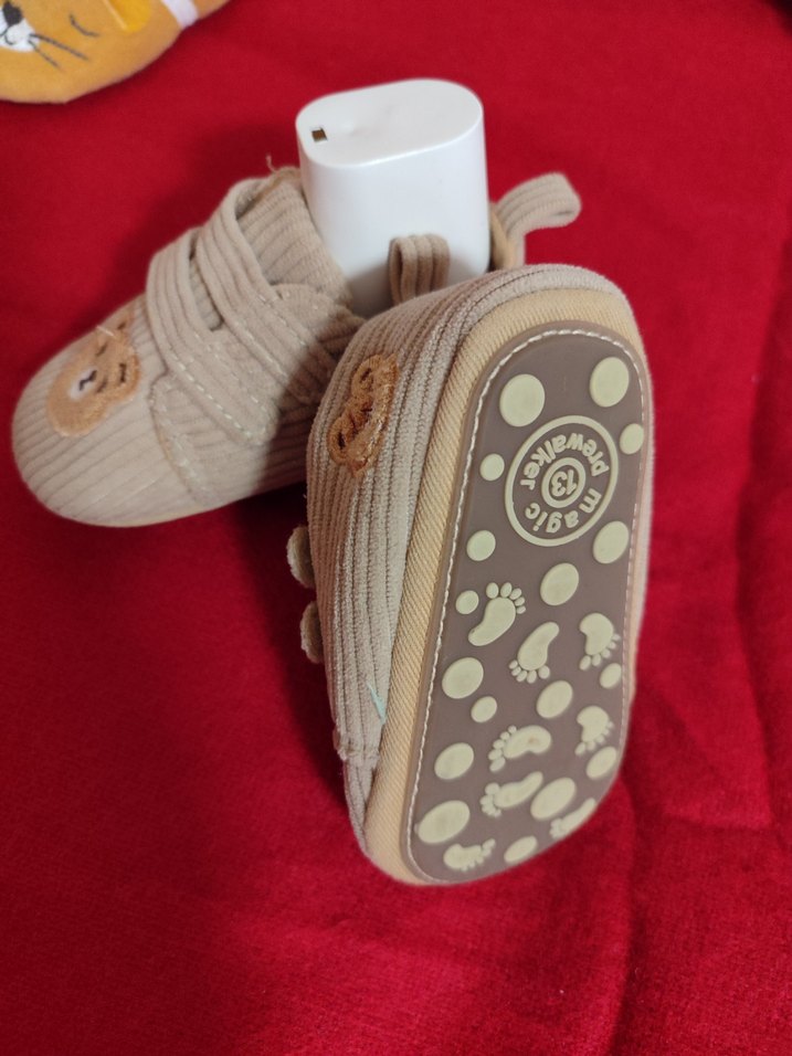 Erkek Bebek İlk Adım Ayakkabısı Kahverengi İşlemeli - Görsel 3