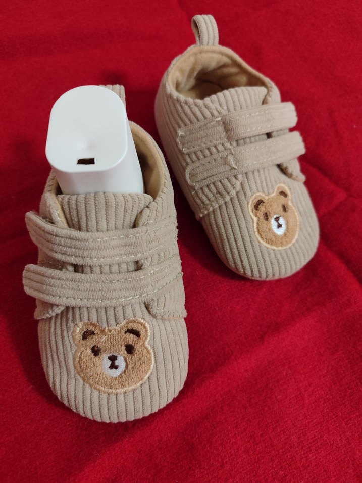 Erkek Bebek İlk Adım Ayakkabısı Kahverengi İşlemeli - Görsel 2