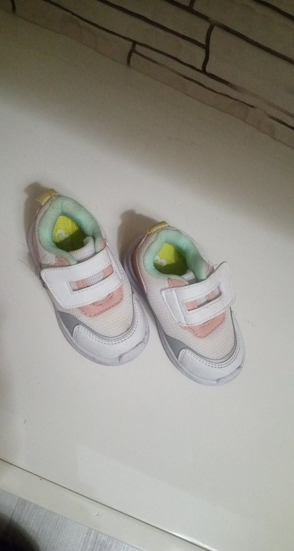 Kız Çocuk Beyaz Bağcıksız Spor Ayakkabı - Görsel 3