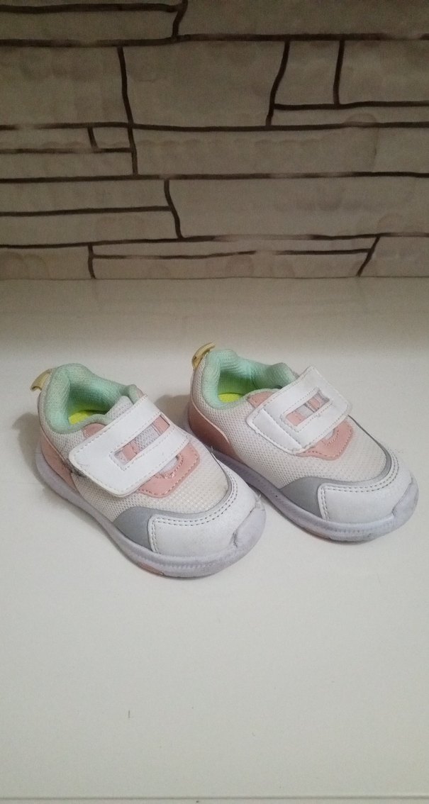 Kız Çocuk Beyaz Bağcıksız Spor Ayakkabı - Görsel 2