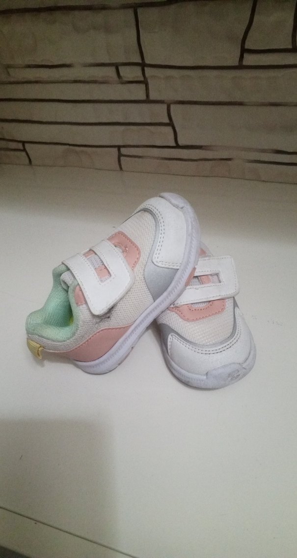 Kız Çocuk Beyaz Bağcıksız Spor Ayakkabı - Görsel 4