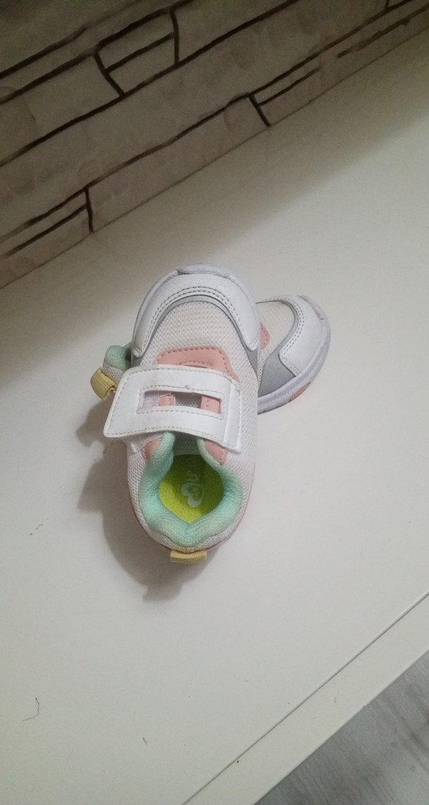 Kız Çocuk Beyaz Bağcıksız Spor Ayakkabı - Görsel 5