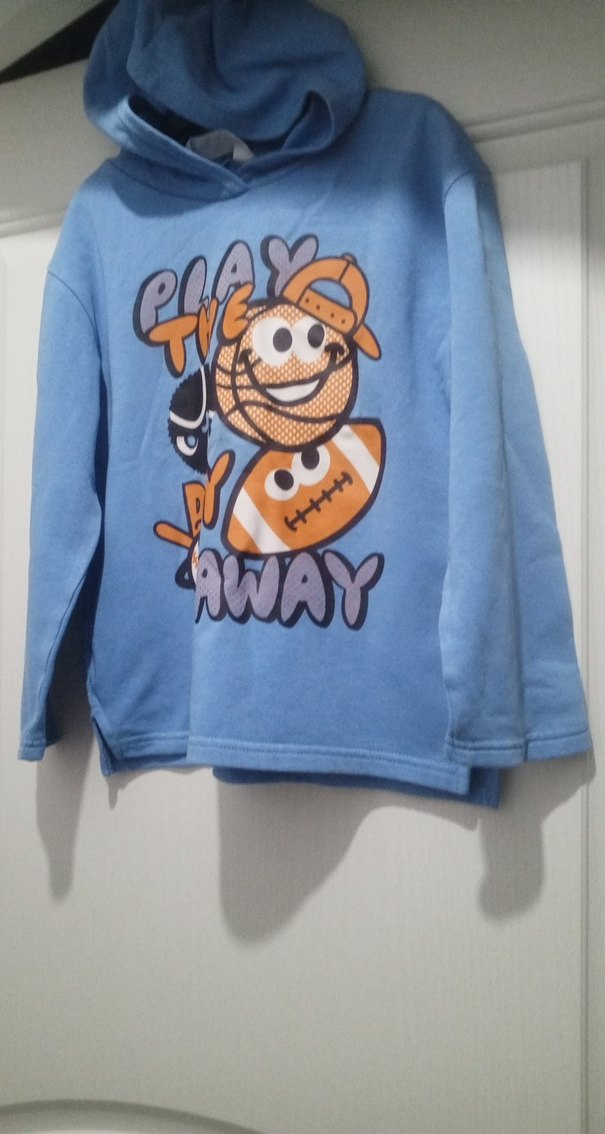 Mavi Baskılı Erkek Çocuk Sweatshirt - Görsel 4