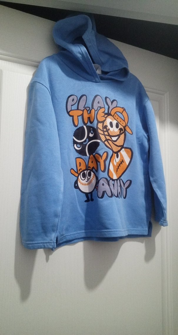 Mavi Baskılı Erkek Çocuk Sweatshirt - Görsel 3