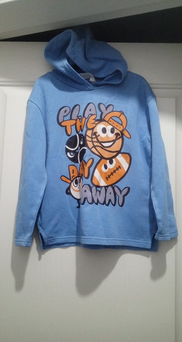 Mavi Baskılı Erkek Çocuk Sweatshirt - Görsel 2