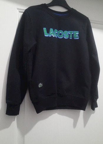 Lacoste Siyah Erkek Sweatshirt Velcro Detaylı - Görsel 4