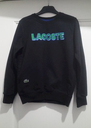 Lacoste Siyah Erkek Sweatshirt Velcro Detaylı - Görsel 3