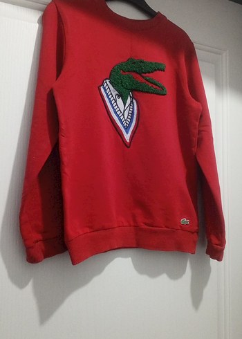Kırmızı Nakışlı Erkek Sweatshirt - Görsel 5