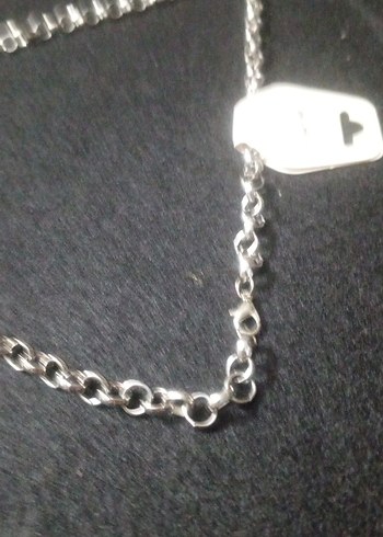 Gri Zincir Erkek Kolye - Görsel 3