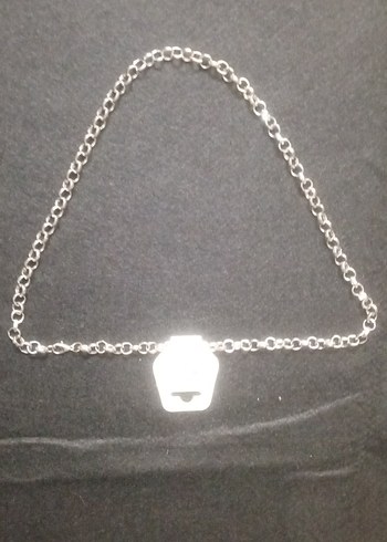 Gri Zincir Erkek Kolye - Görsel 4